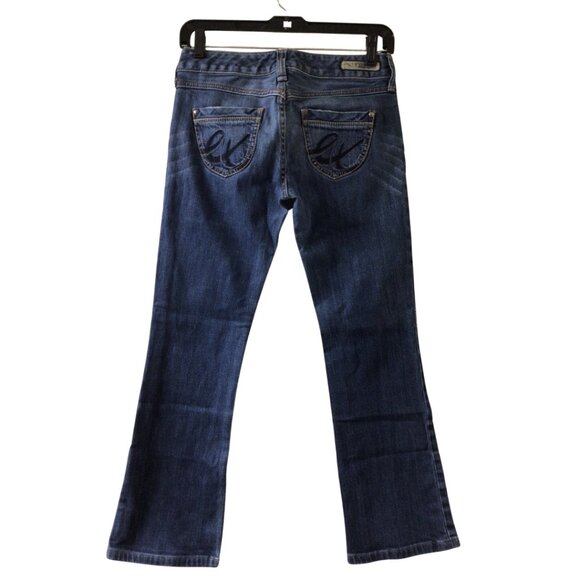 Express Jeans Women’s 0 Blue Stella Boot Cut Regular Fit Low Rise Denim Bootcut - Picture 2 of 10